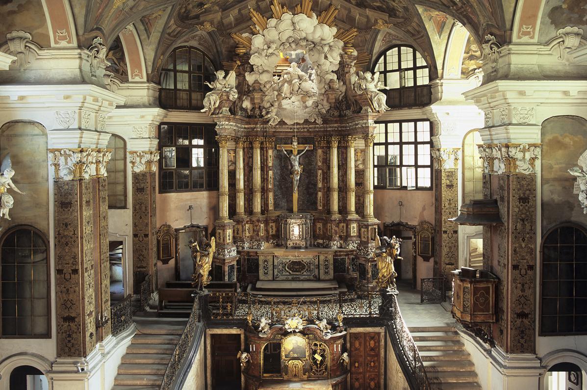 Interior view of Rastatt Palace Church
