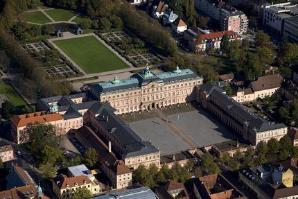 Château Résidentiel de Rastatt, Vue aérienne