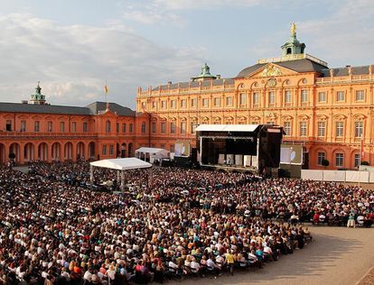 Large open air stage at Rastatt Residential Palace