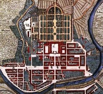 Ideal plan of Rastatt from 1798
