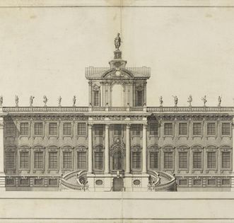 Jagdschloss von 1697, Kupferstich um 1705, Domenico Egidio Rossi