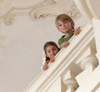 Kinder im Residenzschloss Rastatt