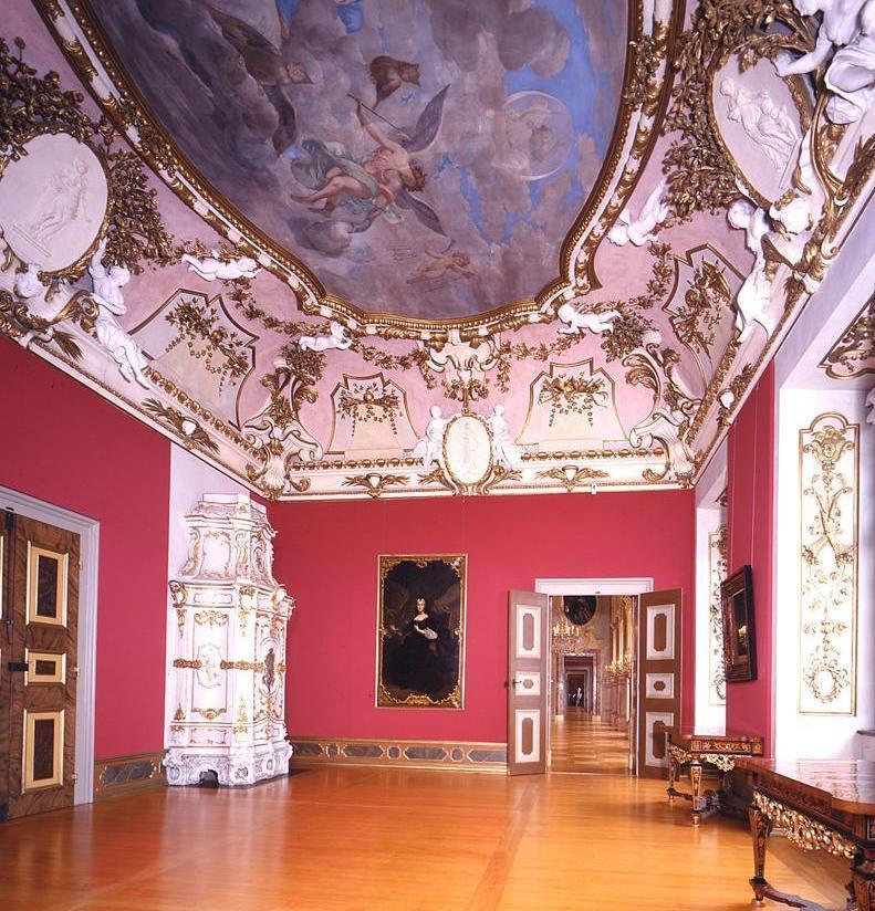 Residenzschloss Rastatt, Vorzimmer im Appartement des Markgrafen