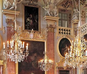 Detail of the ancestral hall, Rastatt Residential Palace