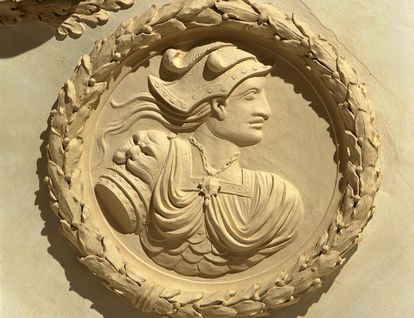 Stucco likeness of Wallenstein