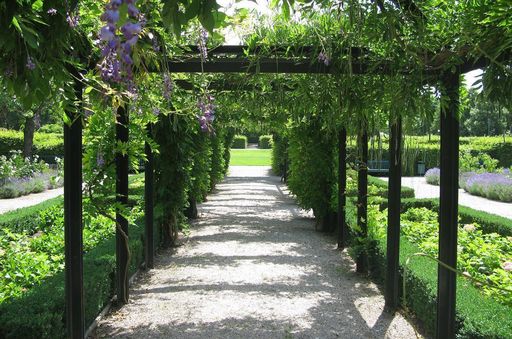 Pergola arcade in the palace garden, Rastatt Residential Palace