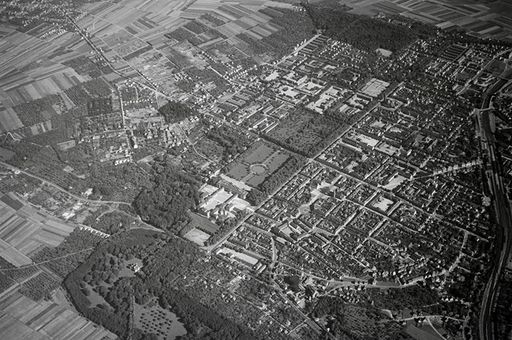 Luftbild von Ludwigsburg, 1934