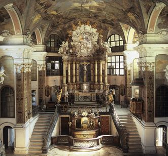 Innenansicht der Rastatter Schlosskirche