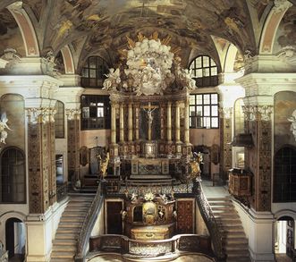 Interior view of Rastatt Palace Church