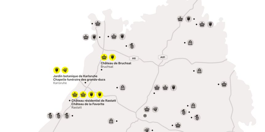 Carte de région "Karlsruhe et sa Région"