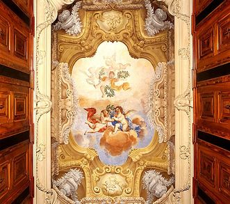 Ceiling paintings in the Writing Cabinet.