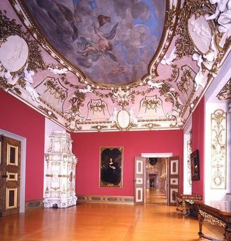 Antechamber to the margrave's apartment, Rastatt Residential Palace