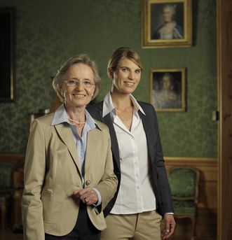 Visitors in the margravine’s private rooms at Rastatt Residential Palace